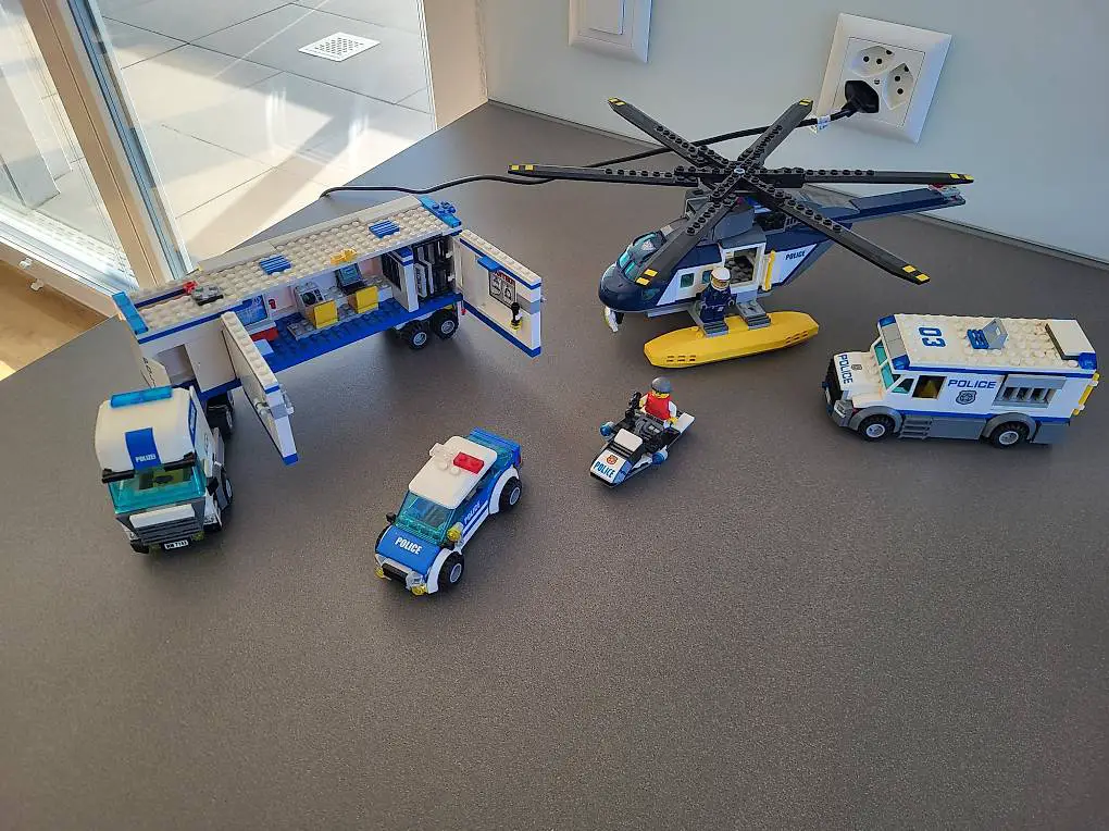 Lego City Polizei, Helikopter, Boot