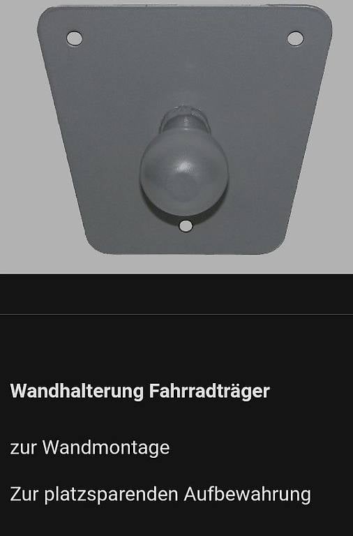 Fahrradträger Wandhalter