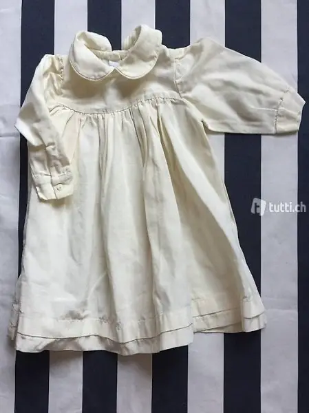 Taufkleid Kleid Fest 18 m 80 86 92 creme maria royo