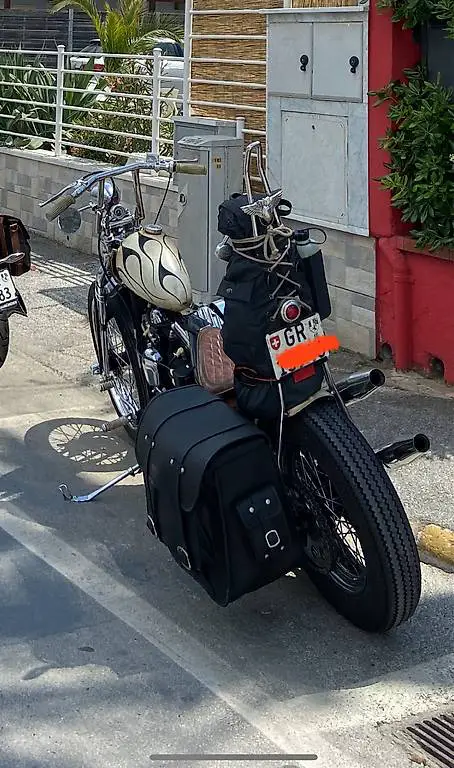satteltasche für softail harleys