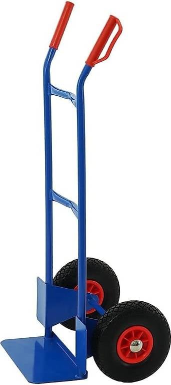 Stahlrohr-Sackkarre mit Standardschaufel und Gummibereifung