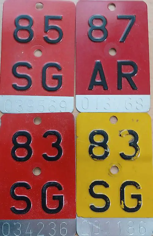 Velo / Fahrradnummern