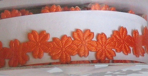 Selbstklebeband Blümchen orange