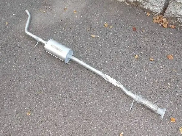 Auspufftopf Rohr Flex vorne mitte Originalteil FIAT Punto ll