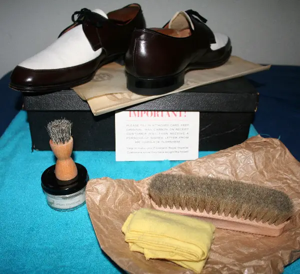 MINT 59 Florsheim"The Lucerne"Bi-Colors Nubuk/Cordovan EUR44