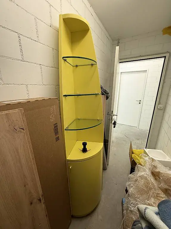 Eckregal Gelb 180 cm