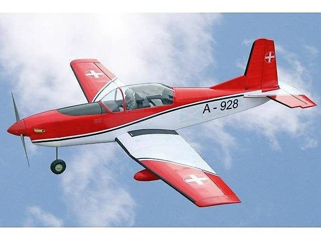 Pilatus PC-7 im Swiss-Design, Spw 1540mm, ARF-Set