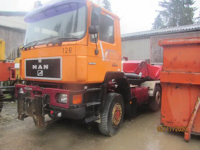 MAN, 25.372 6x4/4 - plaque bleue, Chassis-Kabine