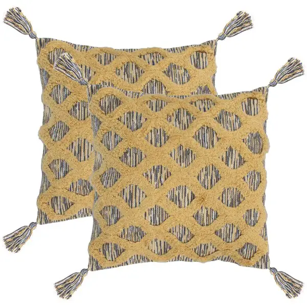  Kissen 2 Stk. 60 x 60 cm Bohemian Mehrfarbig