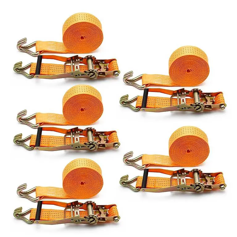 5 Stücke Zurrgurt Ratschengurt Spanngurt 6m x 50mm 4000 kg