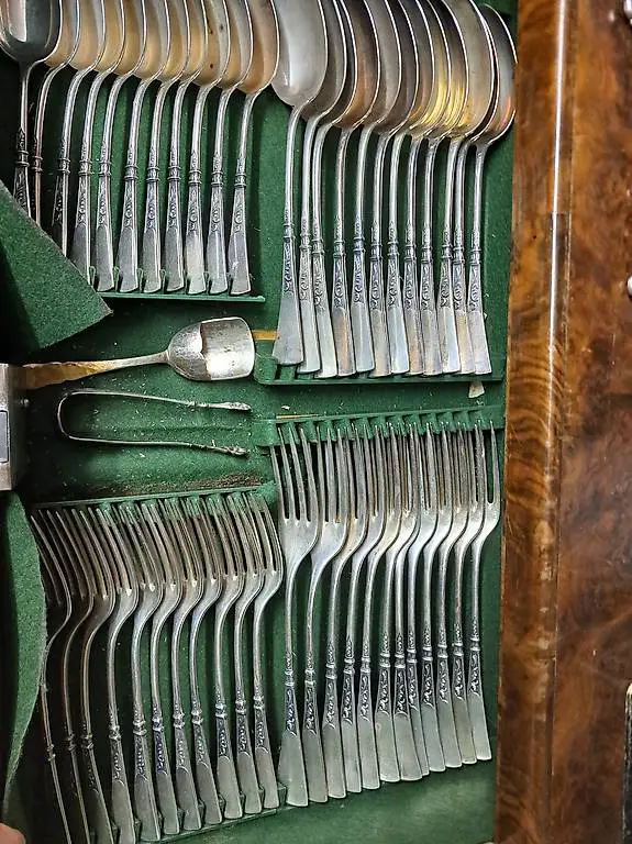 133 Teile Jezler Rainessance 800 Ménagère Silberbesteck