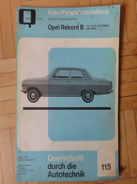 Reparaturanleitung Opel Rekord B