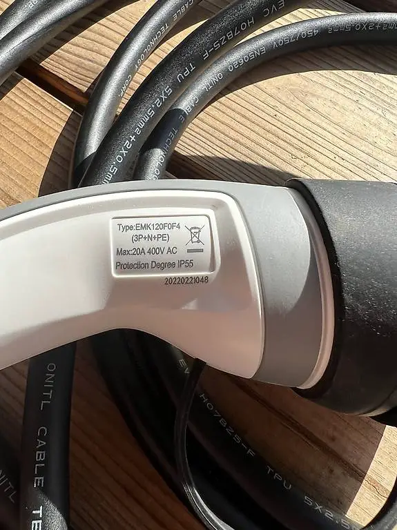 Ladekabel 5m für E-Autos Typ2 20A 400V AC