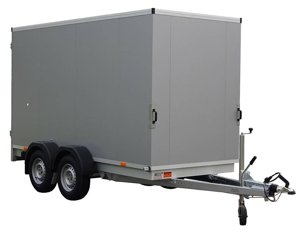 Kofferanhänger Tieflader Vezeko Farbe Weiss