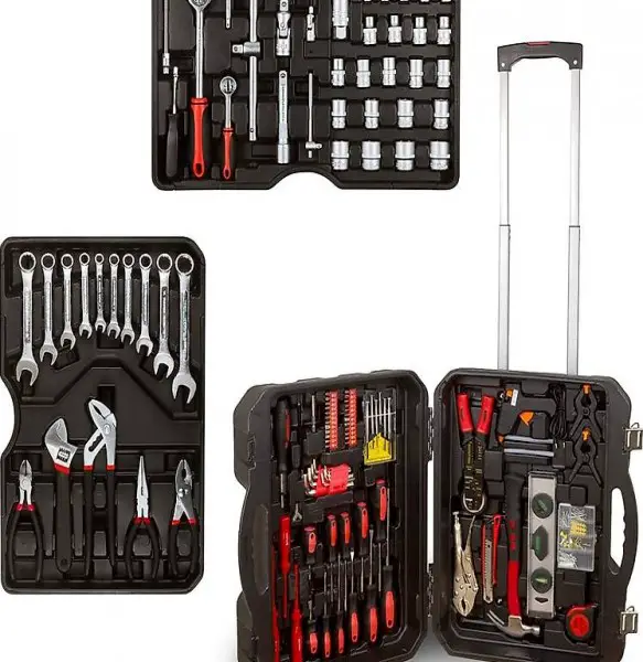  Werkzeugkoffer Blowcase Werkzeugtrolley gefüllt 1062 Teile