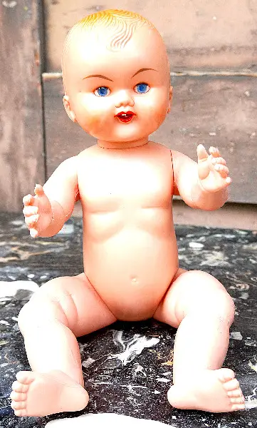 Kader Puppe alt sehr schön