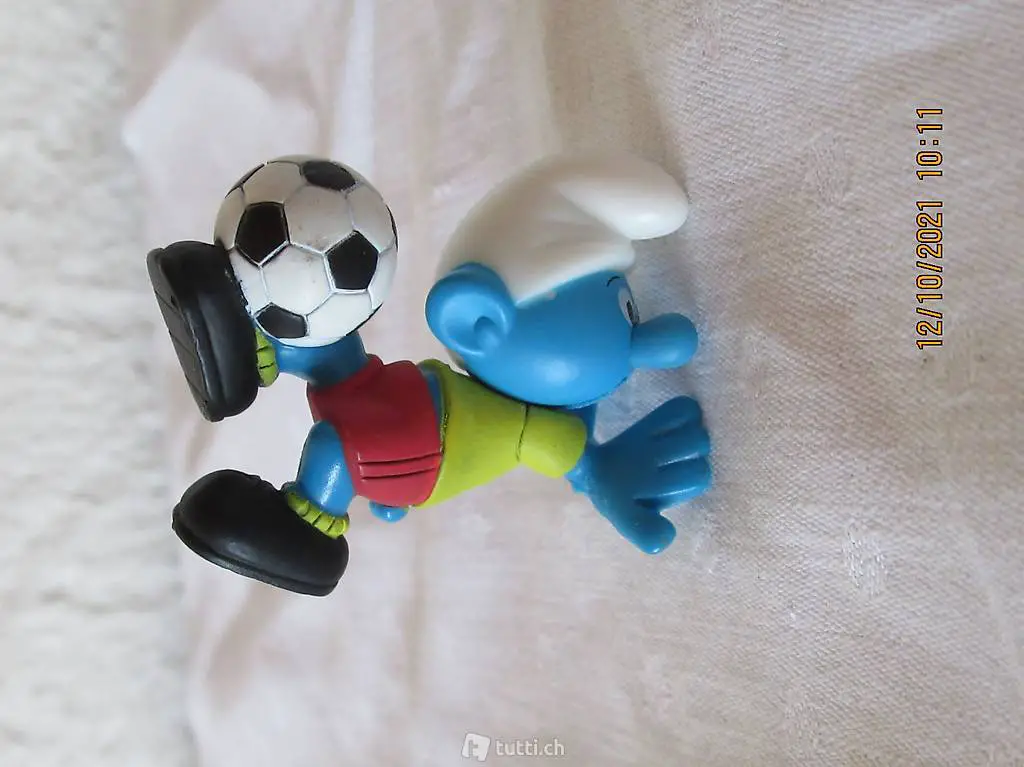 Schlumpf, Fussballschlumpf, Rückwärtskicker