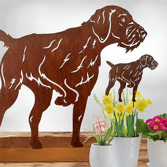 Elegante Rostfigur 75x50x20cm