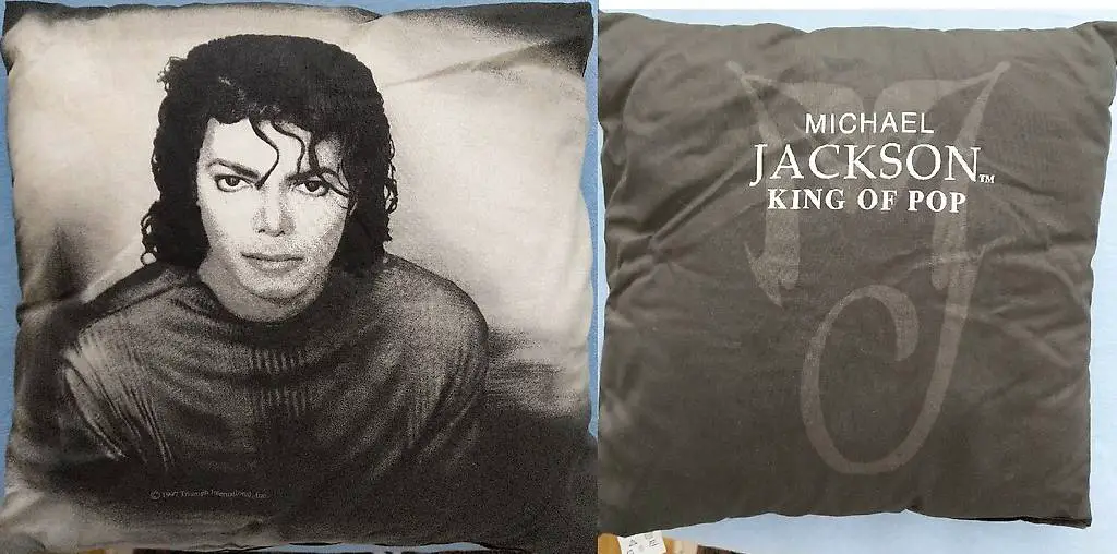 Michael Jackson New Pillow+Bear+glass SET VIP EARTH SONG