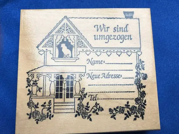 Stempel: wir sind umgezogen