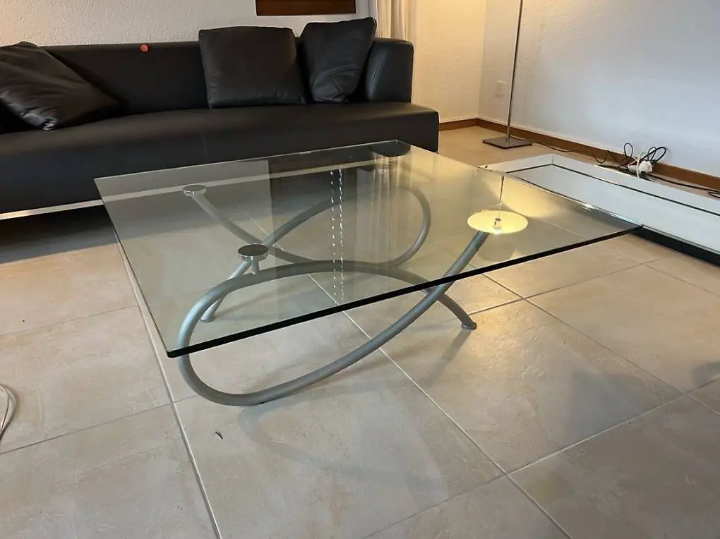 Designer Salontisch Clubtisch Rolf Benz 1x1m