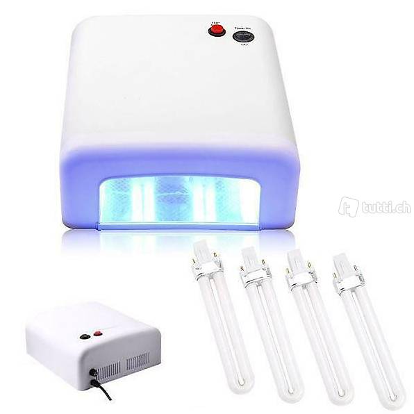  Lichthärtungsgerät UV 4 Röhren 36W Gel Nagel UV Lampe 36W +