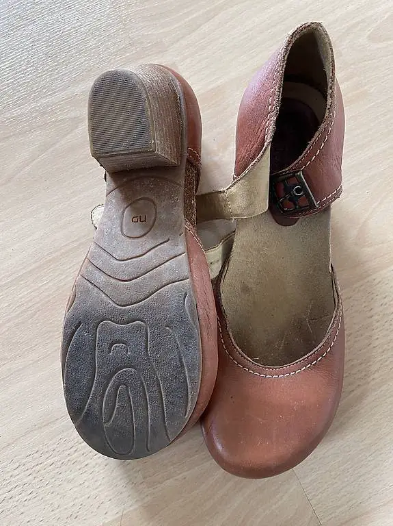 Ledersandale Gr 39