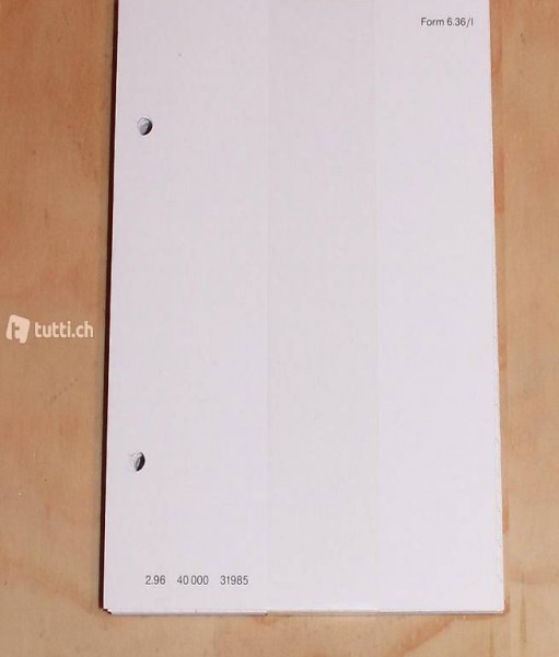 CH Armee 1 Satz Blätter zu Tagebuchordner