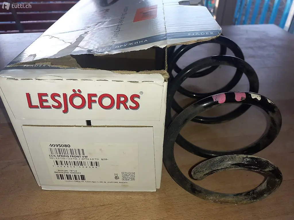 Vw Golf5 Skoda Oktavia Fahrwerksfeder Vorne