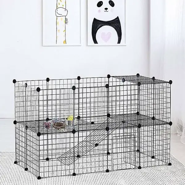  Welpenauslauf Laufgitter Laufstall Absperrgitter