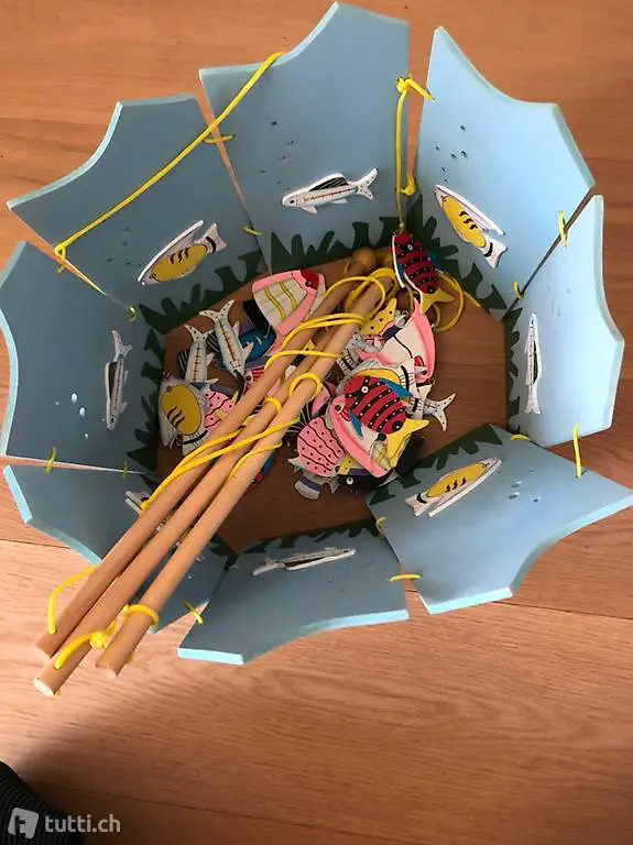 Fische fangen Holz spiel es fehlen die Magnete