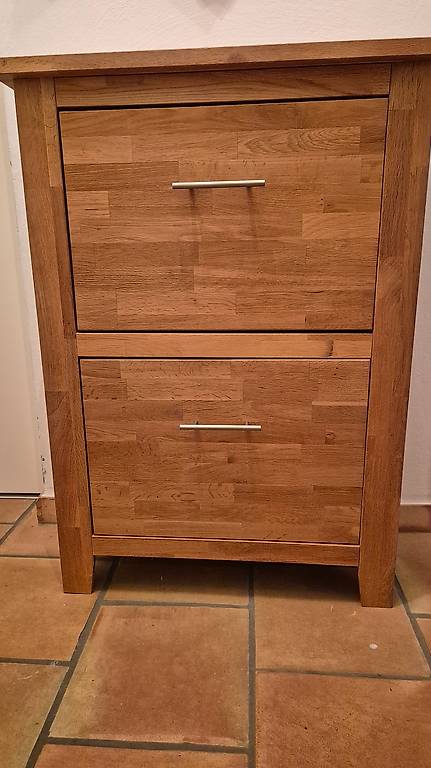 Schuhschrank aus Eiche mit 2 Fächer