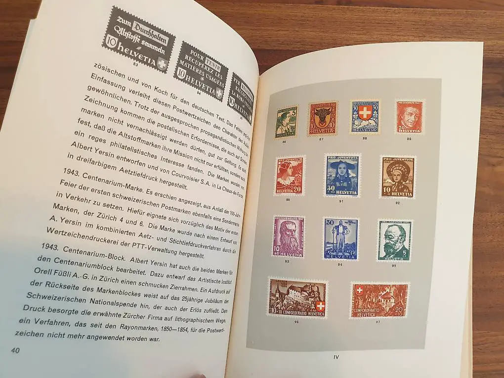 100 Jahre schweizerische Briefmarken