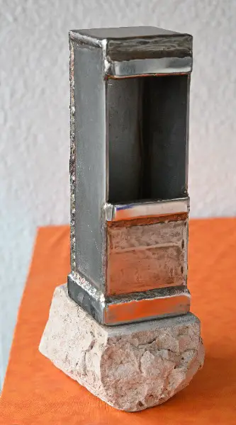 Künstler-Laterne Metallplastiker Francis Béboux Unikat