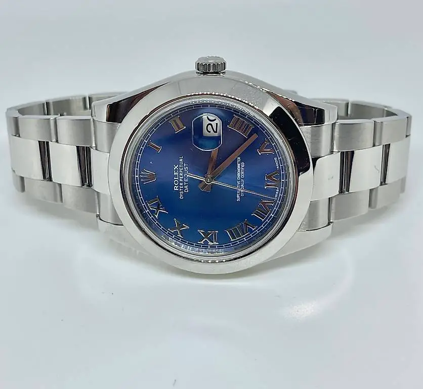 Rolex Datejust II 41 Blue Roman Number 126300