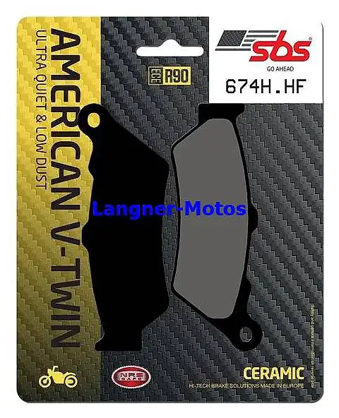 Bremsbelag SBS 674 H.HF INDIAN Scout Bobber 1200 2017-2020