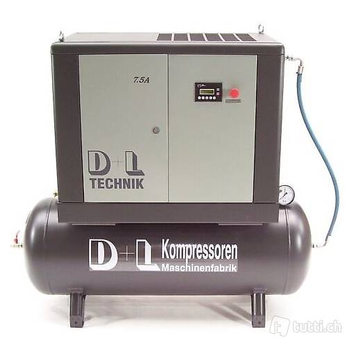  Schraubenkompressor 11kW 1400L 10 BAR MIT Kessel 500L