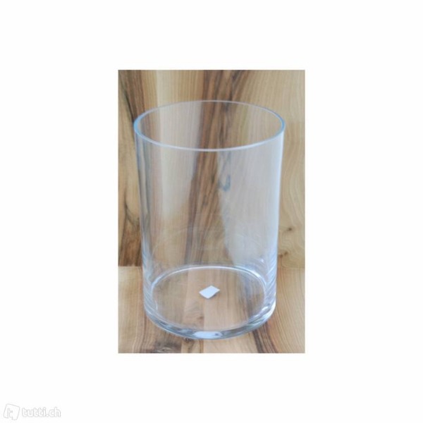 3x Blumentopf / Pflanzkübel, Glas-Zylinder, Neu