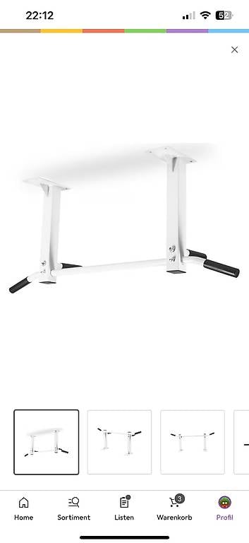 Klimmzugstange Decke