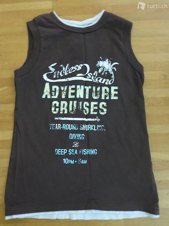 Trägershirt braun Gr. 134/140 H&M