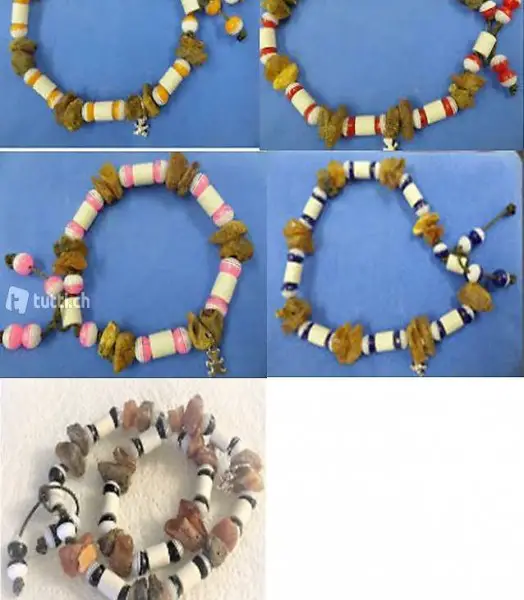  Collane anti zecche con EM Ceramica e Ambra (nuove)