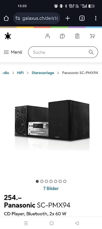 Stereoanlage Panasonic