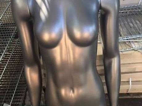  Mannequin buste anthracite femme avec bras et hanche
