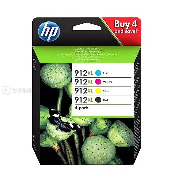  multipack 4 x hp-912 xl / hp912 xl - original patronen