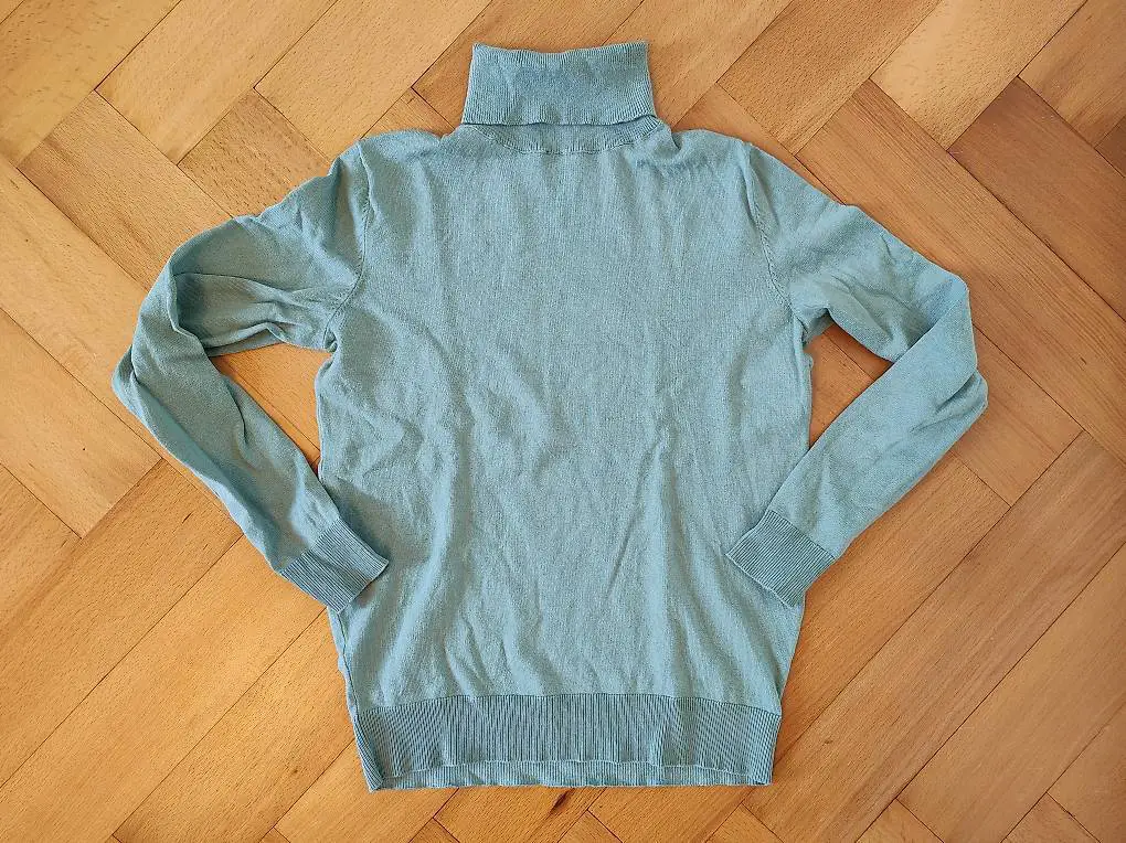 Pulli Rollkragen Gr S salbeigrün 1x getragen