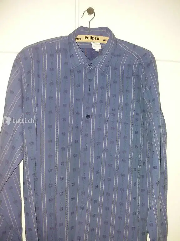 Edelweiss Hemd dunkelblau