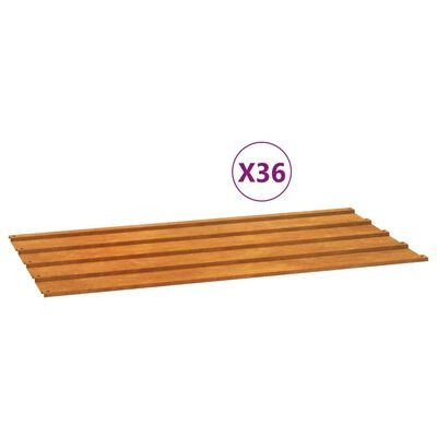  vidaXL Dachplatten 12 Stk. Rostig 80x44 cm SKU:151972