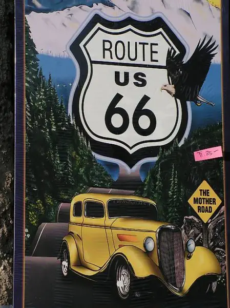 Route 66 Tafel