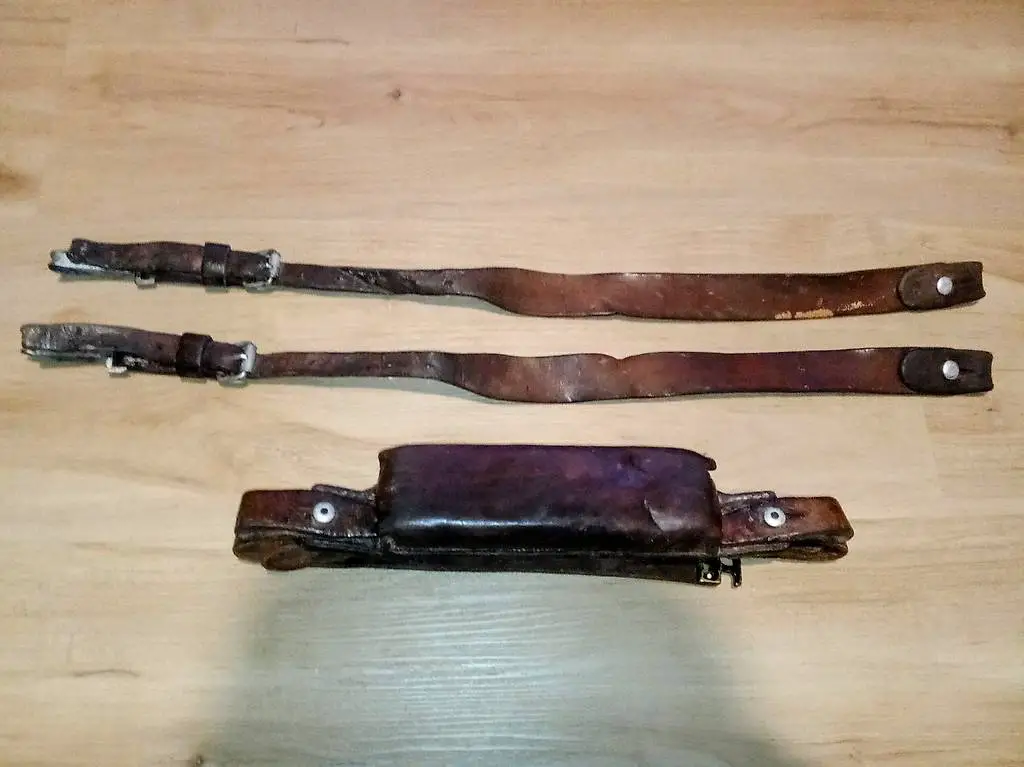 Lederriemen zu Original Armee Speiseträger