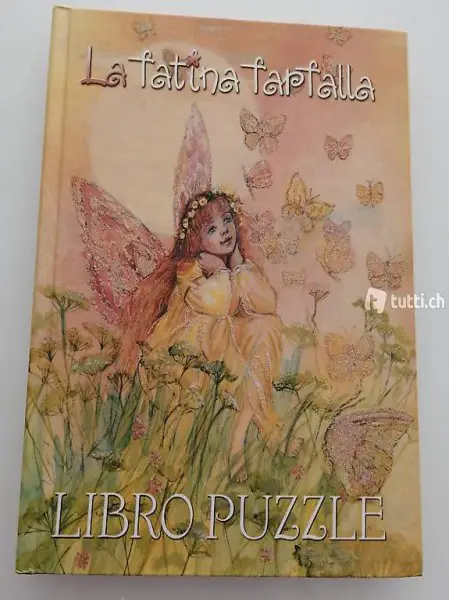 libro puzzle la fatina farfalla nuovo
